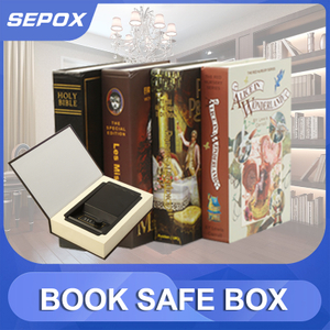 SEPOX portable Hidden book safe,use combination or key to unlock