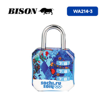 Zinc Alloy Combination Padlock WA214-3