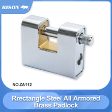 Rectangle Steel All Armored Brass Padlock NO.ZA112
