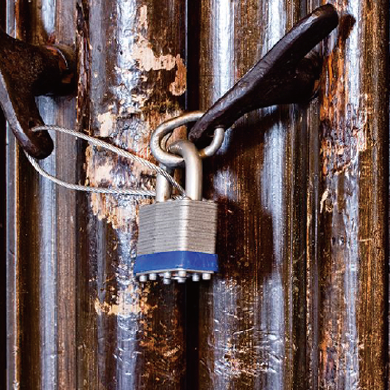 Colorful Laminated Padlock without Cylinder 