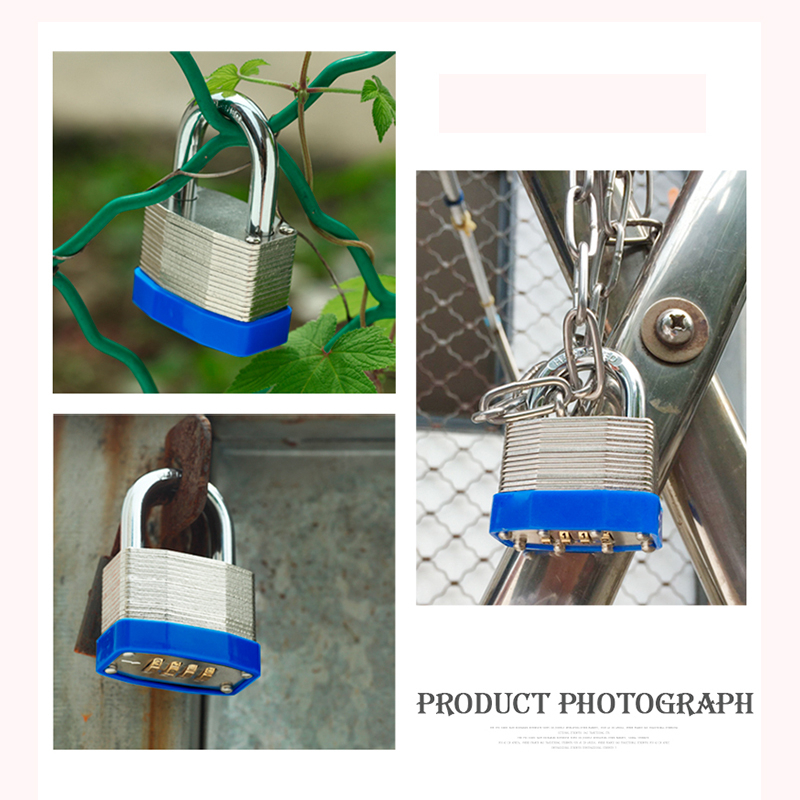 Laminated Steel Padlock with Combination 