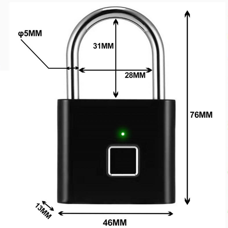  Fingerprint Padlock YDPL-0112-3