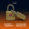 Customs Brass Padlock - TSA-0029